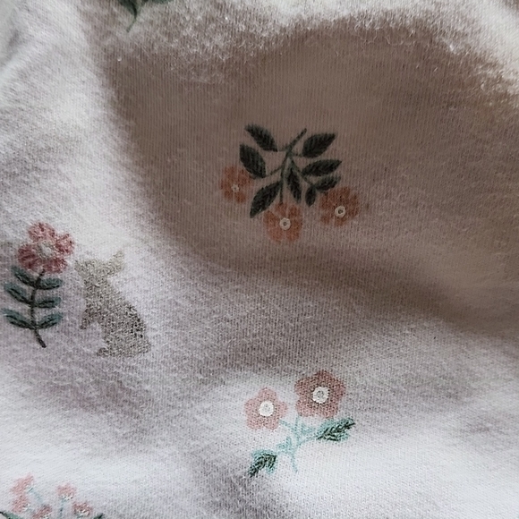 Carter's Pink and Gray Baby Bib Set - Picture 3 of 6